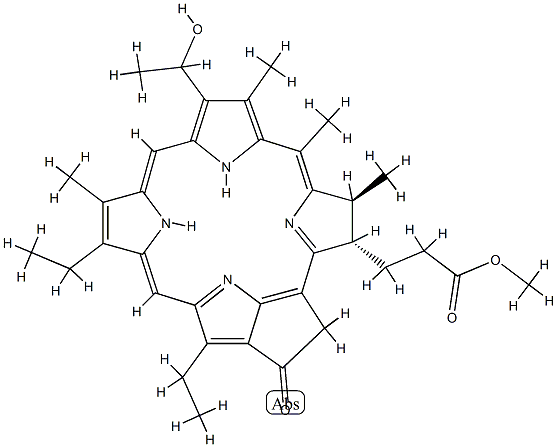 bacteriopheophorbide c methyl ester Structure