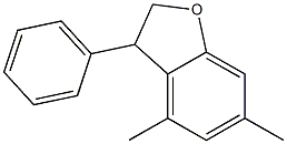 벤조푸란,2,3-디하이드로-4,6-디메틸-3-페닐-(9CI) 구조식 이미지