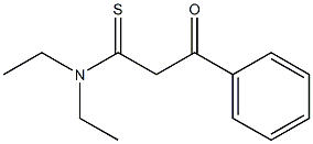 Benzenepropanethioamide,  N,N-diethyl--bta--oxo- 구조식 이미지