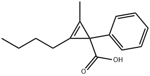 2-Cyclopropene-1-carboxylicacid,2-butyl-3-methyl-1-phenyl-(9CI) 구조식 이미지