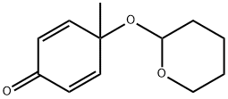 4-Methyl-4-[(tetrahydro-2H-pyran-2-yl)oxy]-2,5-cyclohexadien-1-one 구조식 이미지