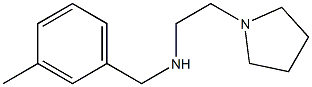 1-Pyrrolidineethanamine,N-[(3-methylphenyl)methyl]-(9CI) Structure