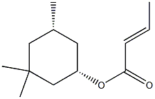 2-Butenoicacid,(1R,5R)-3,3,5-trimethylcyclohexylester,rel-(9CI) Structure