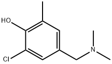2,4-Xylenol, 6-chloro-alpha(sup 4)-(dimethylamino)- 구조식 이미지