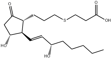 4-thiaprostaglandin E1 Structure