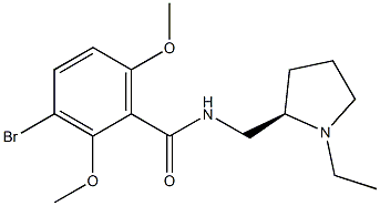 (R)-Remoxipride 구조식 이미지