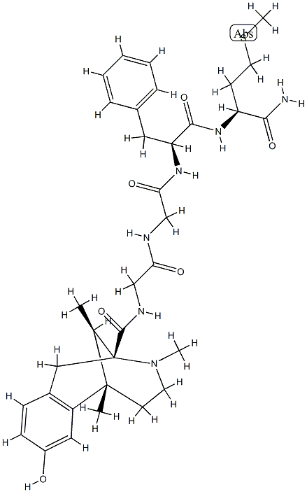 enkephalinamide, Met-metazocine- 구조식 이미지
