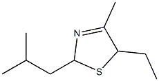 CIS AND TRANS-5-ETHYL-4-METHYL-2-(2-METHYLPROPYL)-THIAZOLINE Structure