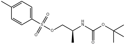 (R)-2-((tert-Butoxycarbonyl)amino)propyl 4-methylbenzenesulfonate Structure