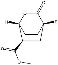 2-Oxabicyclo[2.2.2]oct-7-ene-6-carboxylicacid,4-fluoro-3-oxo-,methylester,(1R,4S,6R)-rel-(9CI) Structure