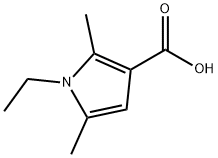 1-ethyl-2,5-dimethyl-1H-pyrrole-3-carboxylic acid(SALTDATA: FREE) 구조식 이미지