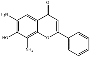 4H-1-Benzopyran-4-one,6,8-diamino-7-hydroxy-2-phenyl-(9CI) Structure