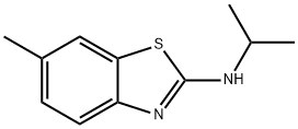 2-Benzothiazolamine,6-methyl-N-(1-methylethyl)-(9CI) 구조식 이미지