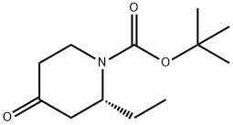 1-N-Boc-2(R)-ethyl-piperidin-4-one 구조식 이미지