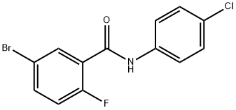 5-bromo-N-(4-chlorophenyl)-2-fluorobenzamide Structure