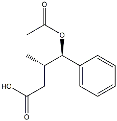 Benzenebutanoic acid, -gamma--(acetyloxy)--ba--methyl-, (-ba-S,-gamma-R)- (9CI) Structure