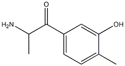 Propiophenone,  -alpha--amino-3-hydroxy-4-methyl-,  -HCl  (3CI) Structure