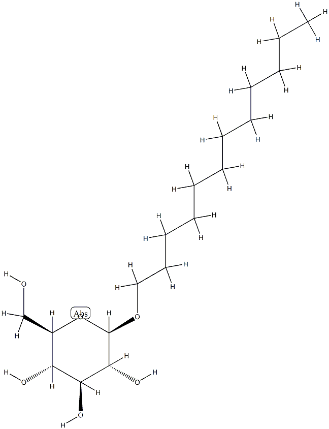 n-Dodecyl-β-D-glucopyranosid Structure