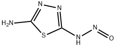 1,3,4-티오디아졸,2-아미노-5-니트로소아미노-(3CI) 구조식 이미지