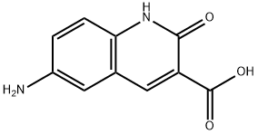 3-Quinolinecarboxylicacid,6-amino-1,2-dihydro-2-oxo-(9CI) 구조식 이미지