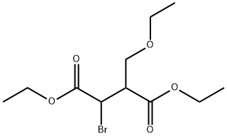 Succinic acid, -alpha--bromo--ba--(ethoxymethyl)-, diethyl ester (4CI) Structure