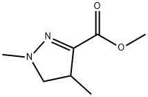 -delta-2-3-Pyrasolinecarboxylic  acid,  1,4-dimethyl-,  methyl  ester  (3CI) Structure