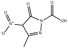 -delta-2-1-Pyrazolinecarboxylic  acid,  5-keto-3-methyl-4-nitro-  (2CI) Structure