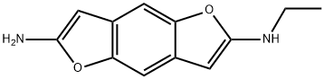 벤조[1,2-b:4,5-b]디푸란-2,6-디아민,N-에틸-(9Cl) 구조식 이미지