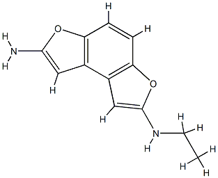 Benzo[1,2-b:4,3-b]difuran-2,7-diamine,  N-ethyl-  (9CI) Structure