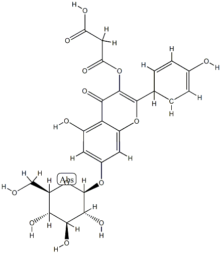 아피게닌7-O-(6-O-말로닐글루코시드) 구조식 이미지