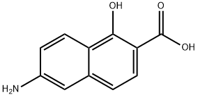2-나프탈렌카르복실산,6-아미노-1-히드록시-(9Cl) 구조식 이미지