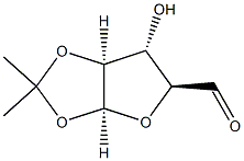 5-알도-1,2-O-이소프로필리덴-bD-아라비노푸라노스 구조식 이미지