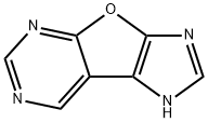 1H-Imidazo[4,5:4,5]furo[2,3-d]pyrimidine  (9CI) 구조식 이미지