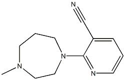 2-(4-methyl-1,4-diazepan-1-yl)pyridine-3-carbonitrile Structure