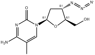 3'-azido-2',3'-dideoxy-5-methylcytidine Structure