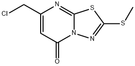 7-(chloromethyl)-2-(methylthio)-5H-[1,3,4]thiadiazolo[3,2-a]pyrimidin-5-one(SALTDATA: FREE) Structure