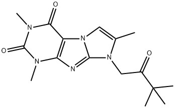 6-(3,3-dimethyl-2-oxobutyl)-2,4,7-trimethylpurino[7,8-a]imidazole-1,3-dione Structure