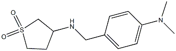 3-({[4-(dimethylamino)phenyl]methyl}amino)-1$l^{6}-thiolane-1,1-dione Structure