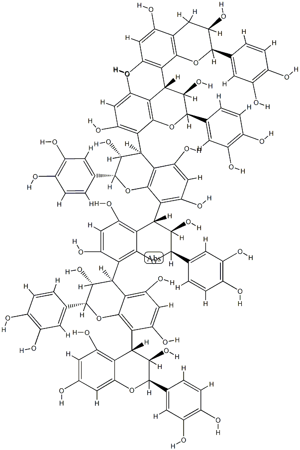 [epicatechin-(4beta->8)]5-epicatechin 구조식 이미지