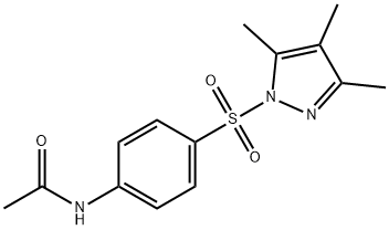 N-{4-[(3,4,5-trimethyl-1H-pyrazol-1-yl)sulfonyl]phenyl}acetamide 구조식 이미지