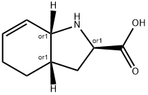 1H-Indole-2-carboxylicacid,2,3,3a,4,5,7a-hexahydro-,(2-alpha-,3a-alpha-,7a-alpha-)-(9CI) 구조식 이미지