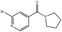 2-브로모-4-(1-피롤리디닐카르보닐)피리딘(SALTDATA:무료) 구조식 이미지