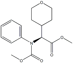 2H-Pyran-4-acetic acid, tetrahydro-α-[[(phenylmethoxy)carbonyl]amino]-, methyl ester, (αS)- Structure