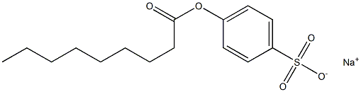 Sodium 4-pelargonyloxybenzenesulfonate Structure