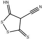 3-이미노-5-술파닐리덴-디티올란-4-카르보니트릴 구조식 이미지