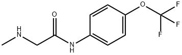 2-(methylamino)-N-[4-(trifluoromethoxy)phenyl]acetamide 구조식 이미지