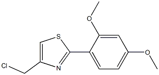 4-(CHLOROMETHYL)-2-(2,4-DIMETHOXYPHENYL)-1,3-THIAZOLE Structure