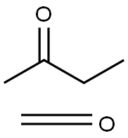 포름알데히드,2-부탄온중합체 구조식 이미지