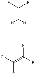 클로로트리플루오로에틸렌/비닐리덴 플루오르화 공중합물 구조식 이미지