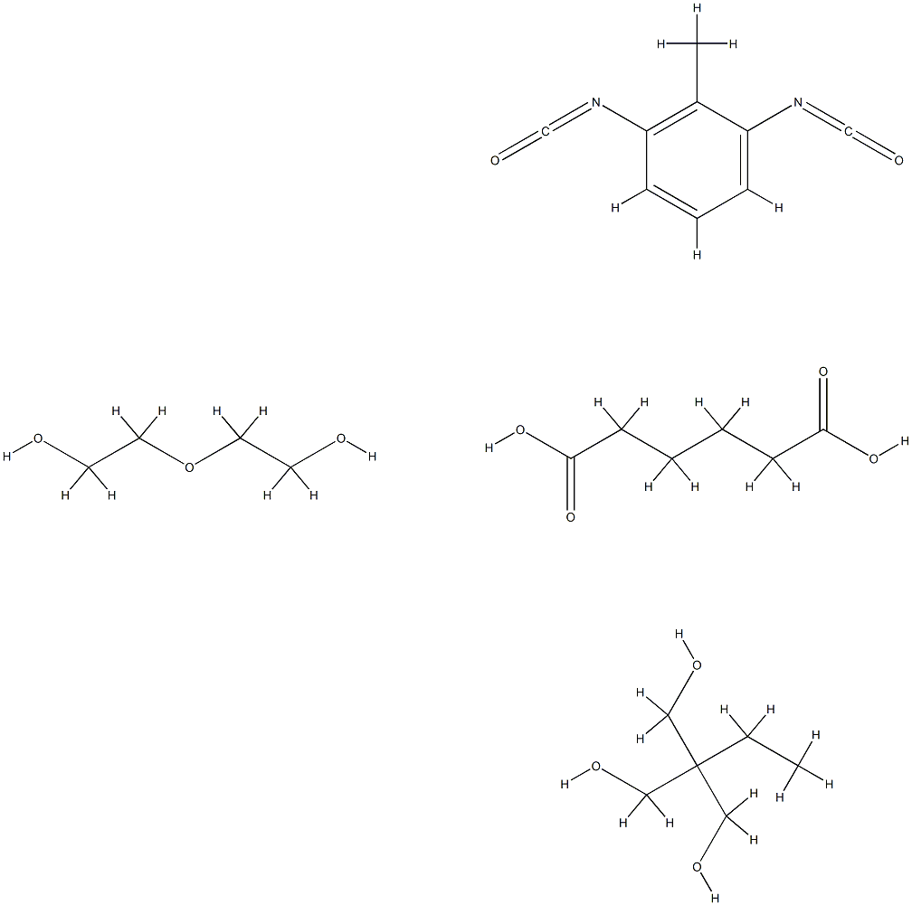 ADIPIC ACID-TDI-TRIMETHYLOLPROPANE-DIETHYLENE GLYCOL COPOLYMER) Structure